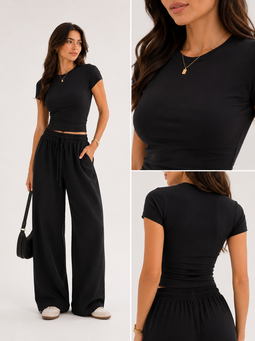 Combo Tshirt + Pantalon Lin