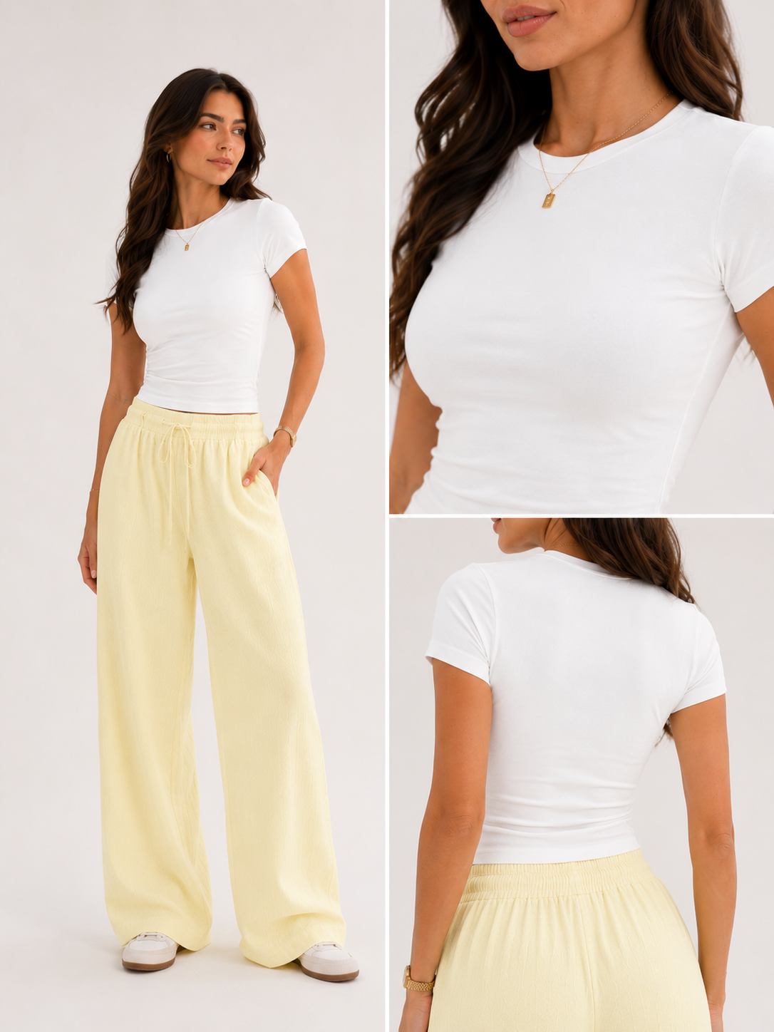 Combo Tshirt + Pantalon Lin