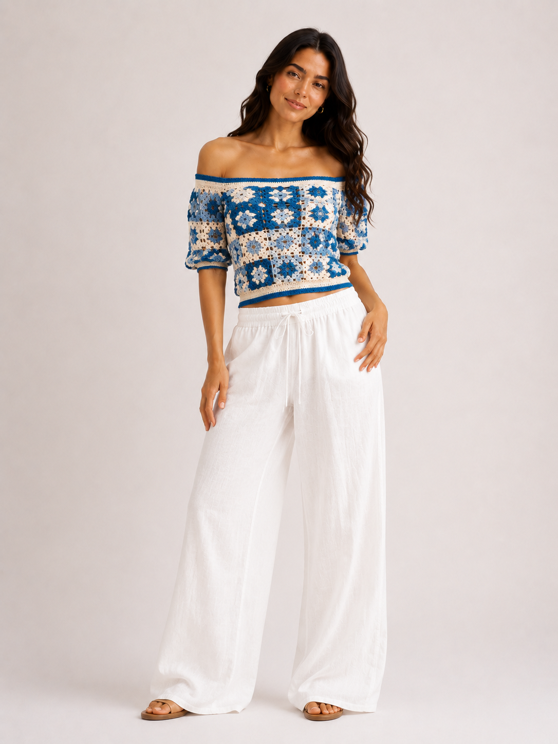 Pack 3 pantalons en lin